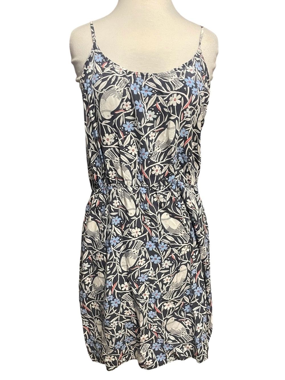 Old Navy Floral Bird Print Spaghetti Strap Sundress Womens Large